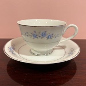Rose China Charm Cup and Saucer